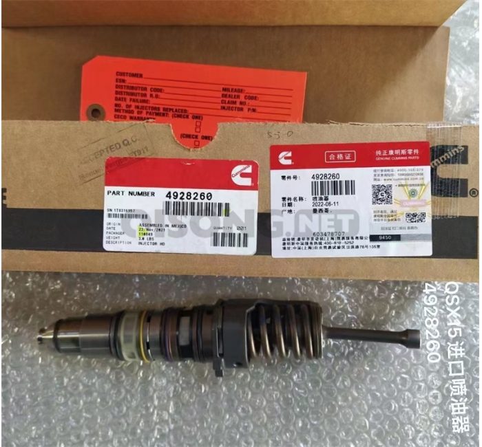 Cummins QSX15 engine Injector 4928260/3076132/3058802